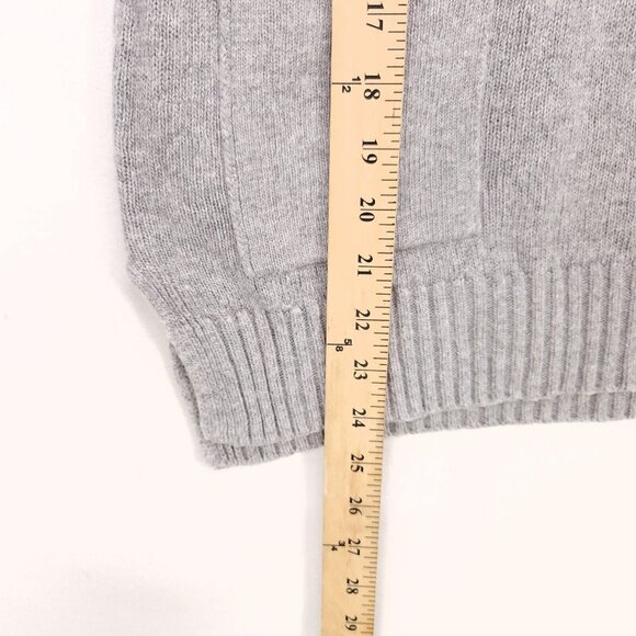 Moth Anthropologie Wool Cashmere Sweater Top Size XXS Oversized Gray Pockets - Picture 9 of 12